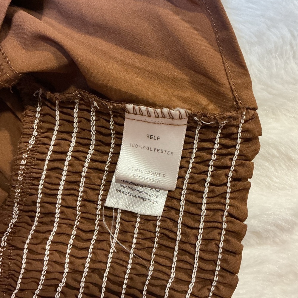 Elegant Brown Women's Top - Picture 7 of 7